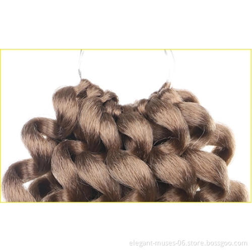 20 strands 8" 80g Jumpy Wand Curl Ombre Braiding Hair Synthetic Crochet Hair Extension  Bounce Crochet Hair Wand Curl